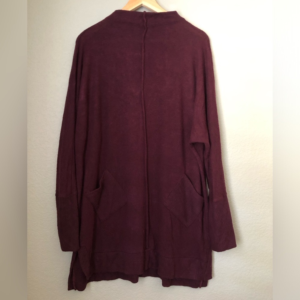 ADY P Women's Long Burgundy Sweater large
